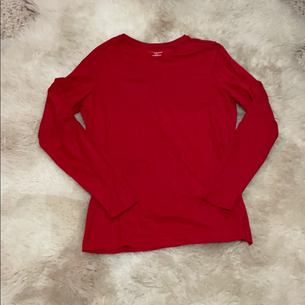 Red Long Sleeve Tee